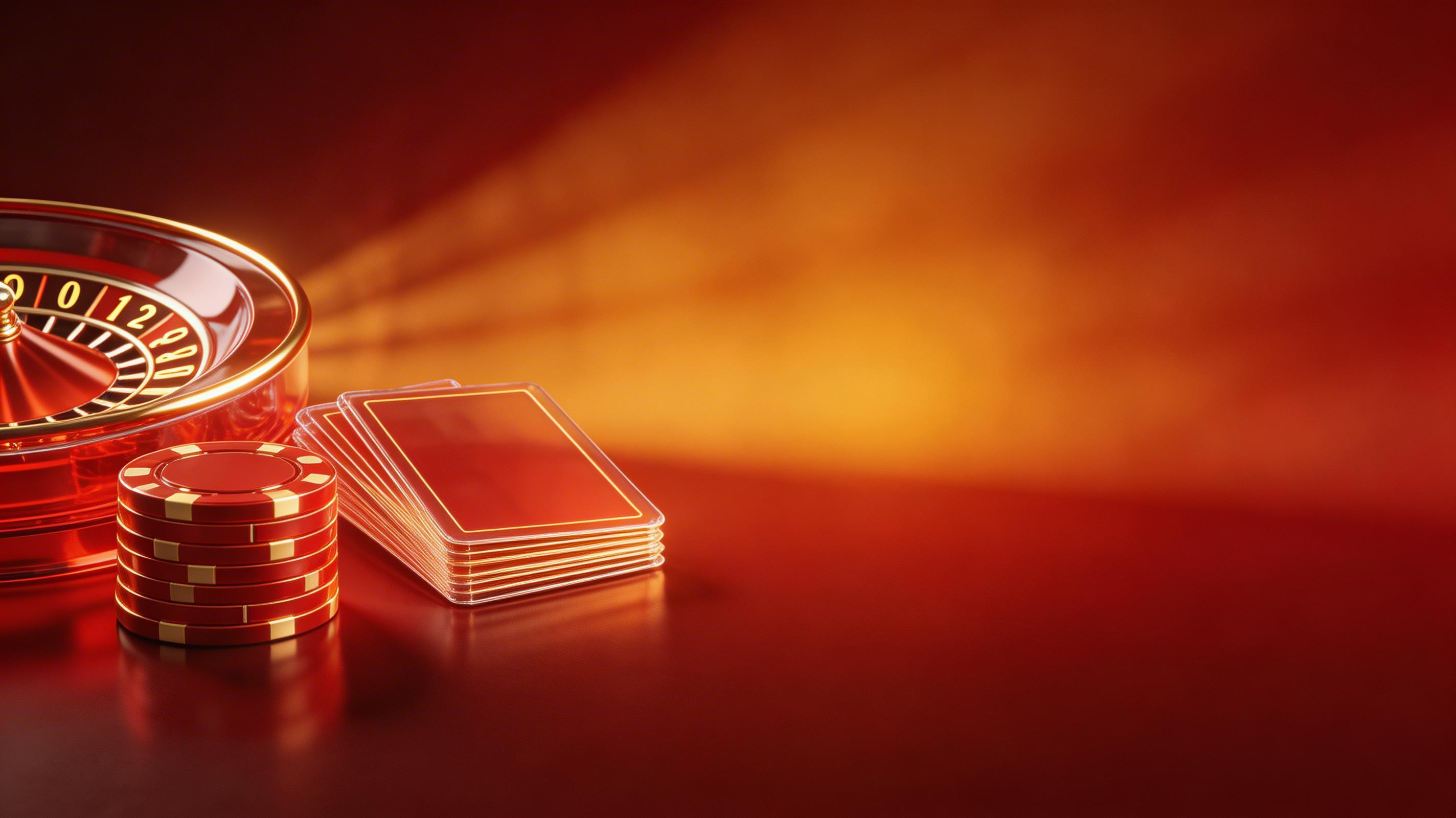 Fiery Play Casino – futuristic 3D banner εικόνα